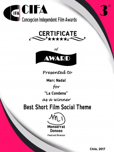 Best Social Theme. CIFA - Concepción Independent Film Awards (Chile).