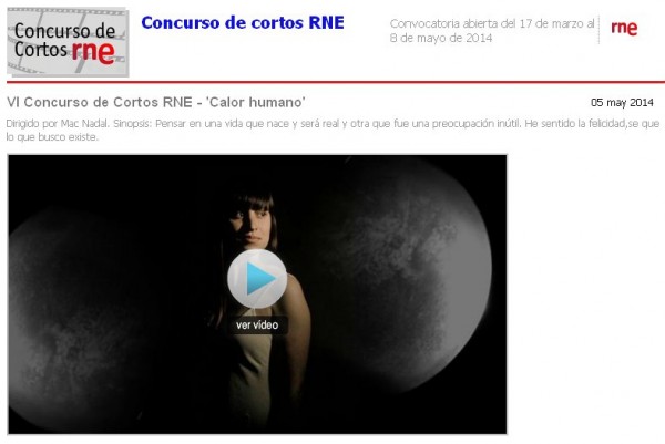 Calor humano concurso de cortos rtve