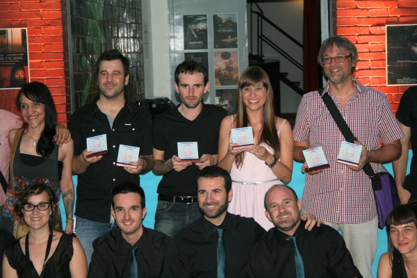 Marc Nadal junto a Núria Molina en los premios Festival de Cine