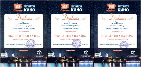 Premios Ciudadanos Kinomania na Velikoy Youth Short Film Festival