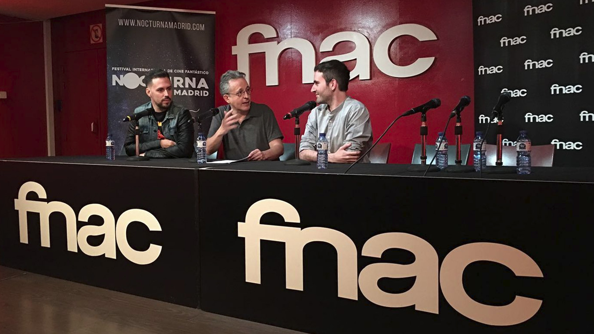 Filmmakers at the Nocturna festival in Madrid, at Forum FNAC Callao.