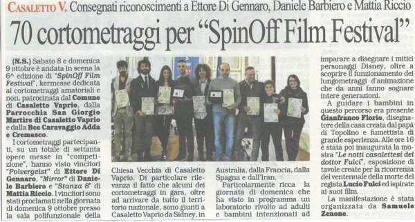 Sección Oficial SpinOff Film Festival (Italia).